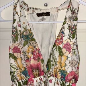 Floral Maxi Dress with V-Neck